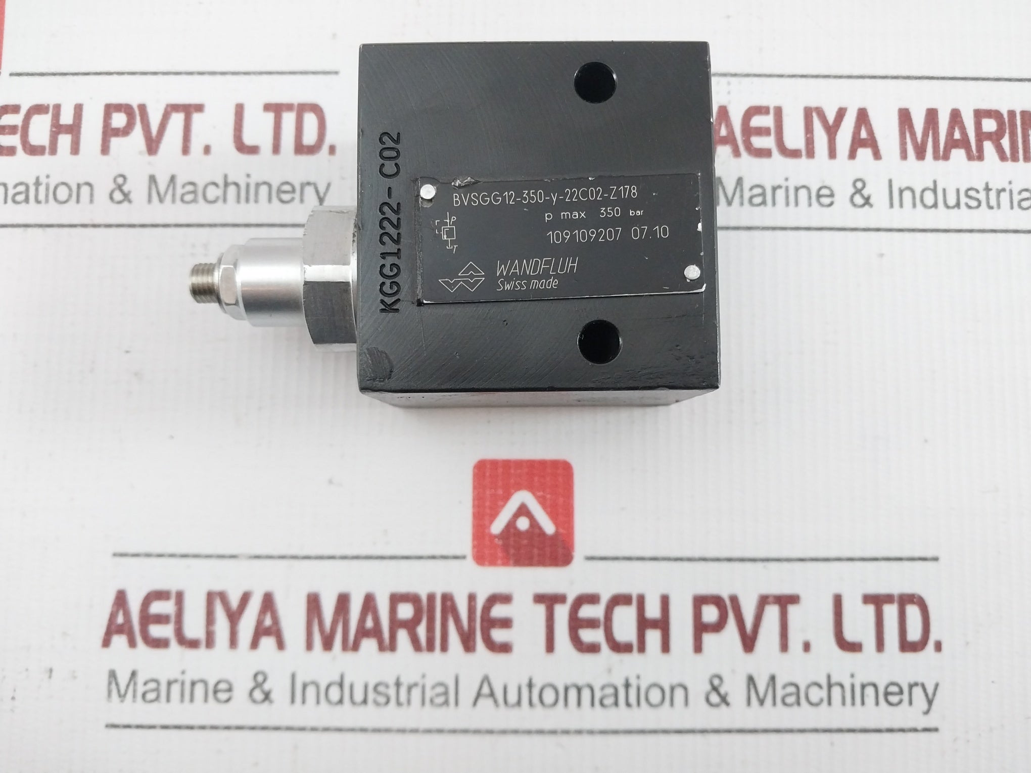 Wandfluh Bvsgg12-350-y-22C02-z178 Pressure Relief Valve