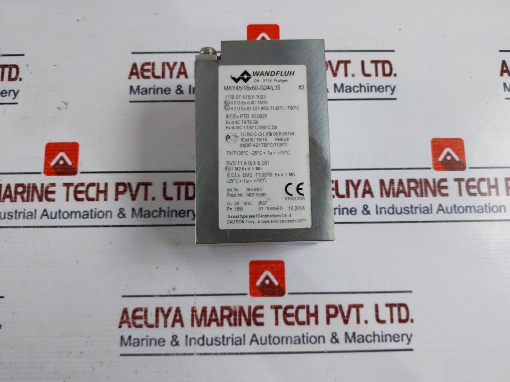 Wandfluh MKY45/18X60-G24/L15 Solenoid Coil 24 VDC IP67 15W