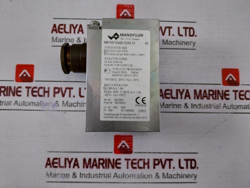 Wandfluh Mky45/18x60-g24/l15 Solenoid Coil 24 Vdc