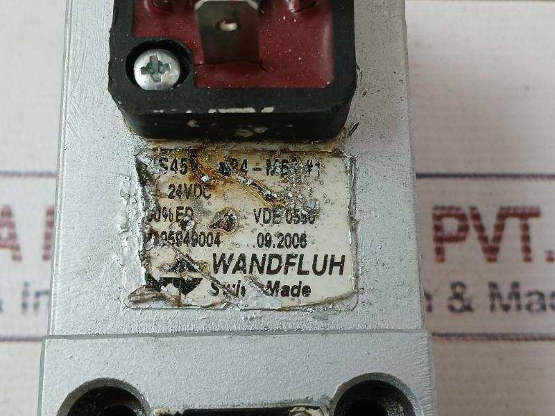 Wandfluh Sis45V-g24-m64 Elektromagnet Ventil 24Vdc 350Bar 69105949
