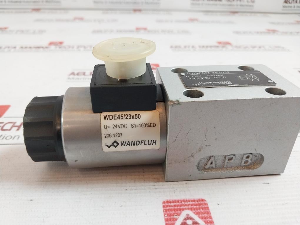 Wandfluh Wdmfa06-ba1-z57 Solenoid Operated Spool Valve Wde45/23X50 350 Bar 24Vdc