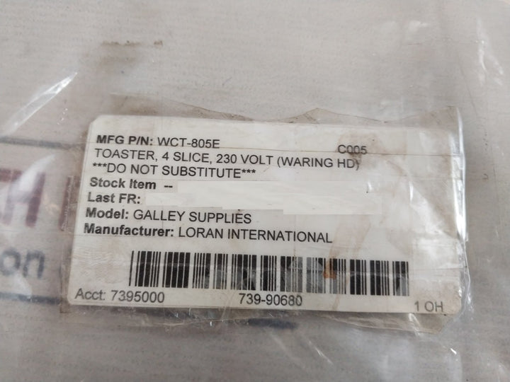 Waring Wct805E Heavy Duty 4 Slice Toaster 220-240V 50/60Hz