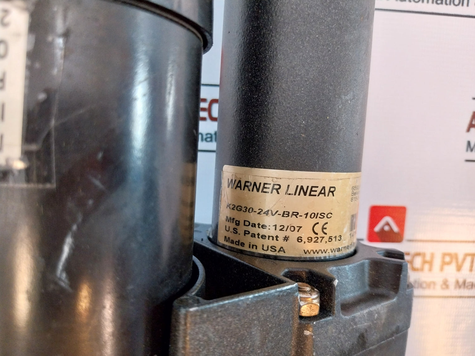 Warner Linear K2G30-24V-br-10Isc Electric Linear Actuator 6-48V Ac/Dc 50/60Hz