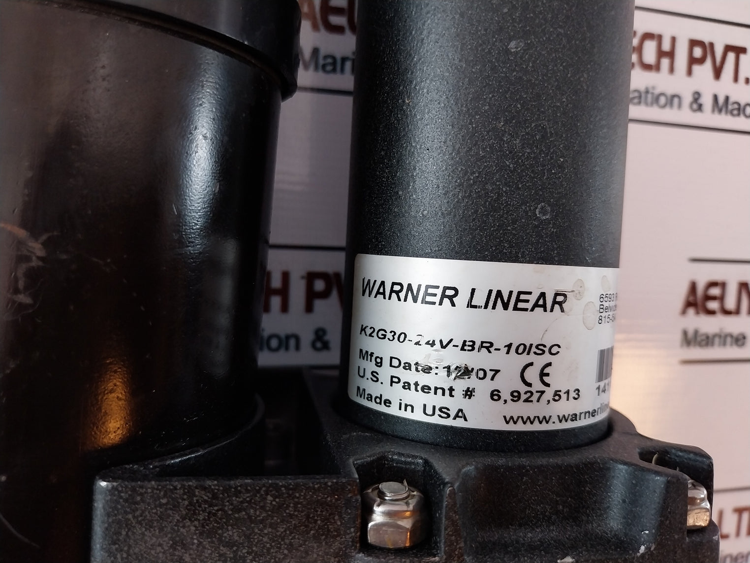 Warner Linear K2G30-24V-br-10Isc Electric Linear Actuator 6-48V Ac/Dc 50/60Hz