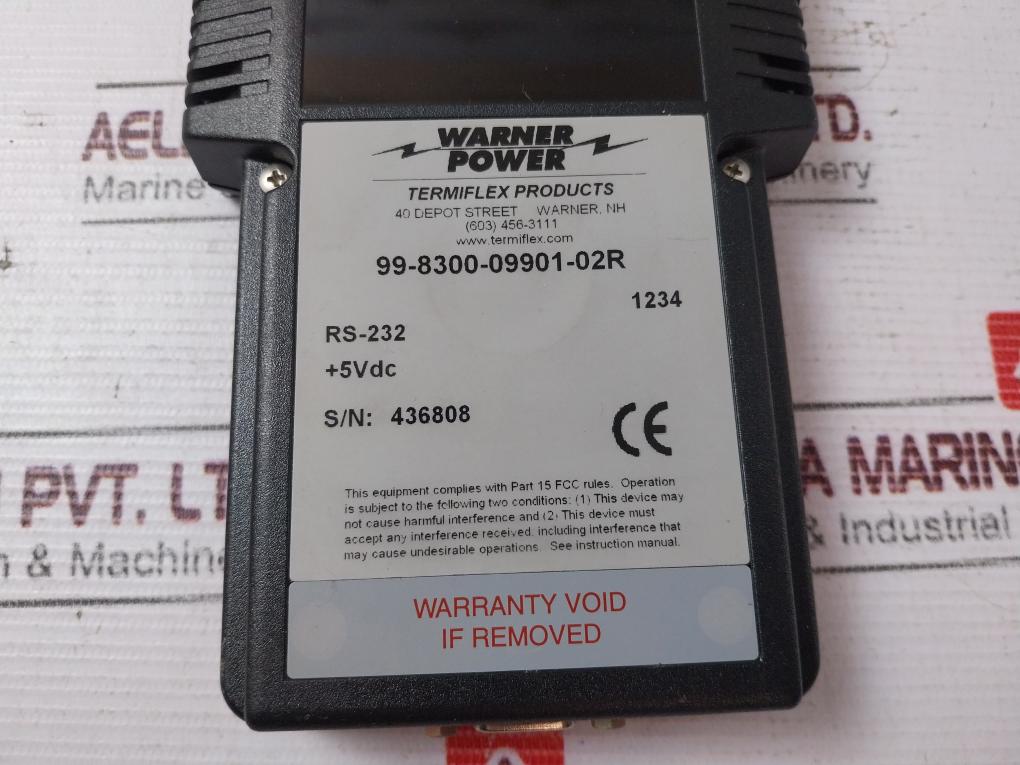 Warner Power 99-8300-09901-02R Hand Held Terminal