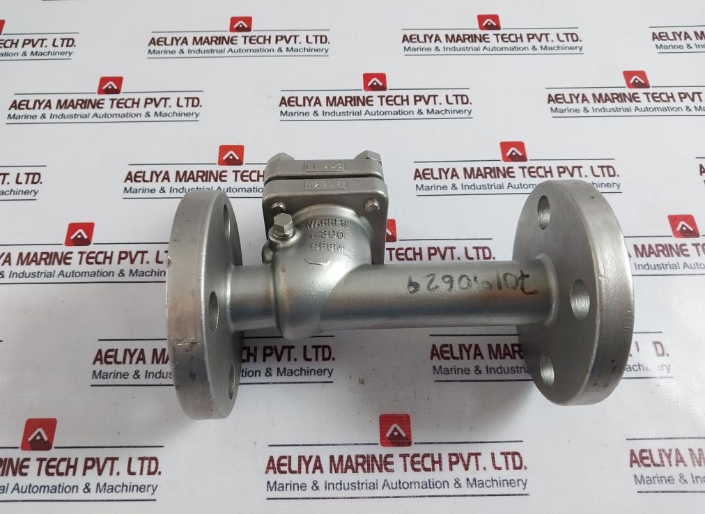 Warren Sw-ch Stainless Steel Swing Check Valve 4 Bolt Flanged End Dn 25