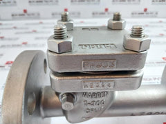 Warren Sw-ch Stainless Steel Swing Check Valve 4 Bolt Flanged End Dn 25