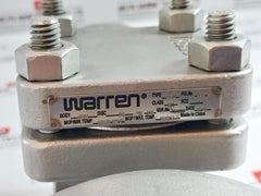 Warren Sw-ch Stainless Steel Swing Check Valve 4 Bolt Flanged End Dn 25