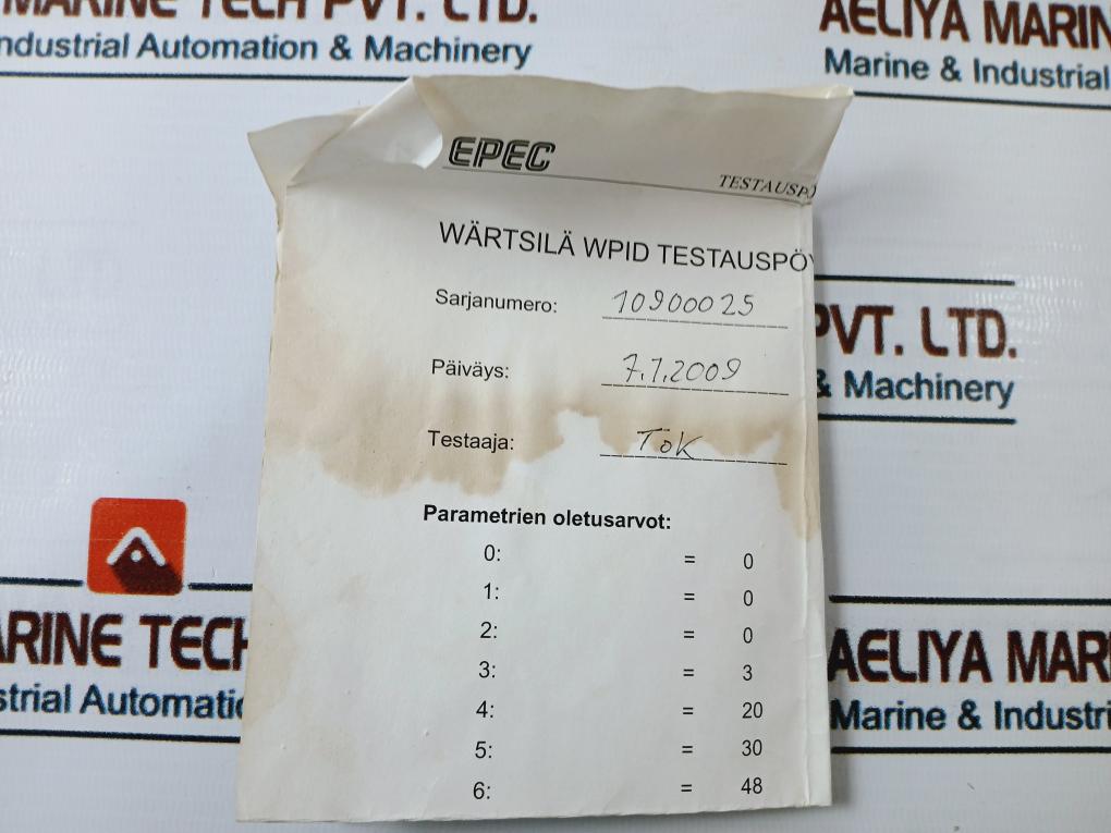 Wartsila 0050L289501 C7 Lt-therm. Control Card