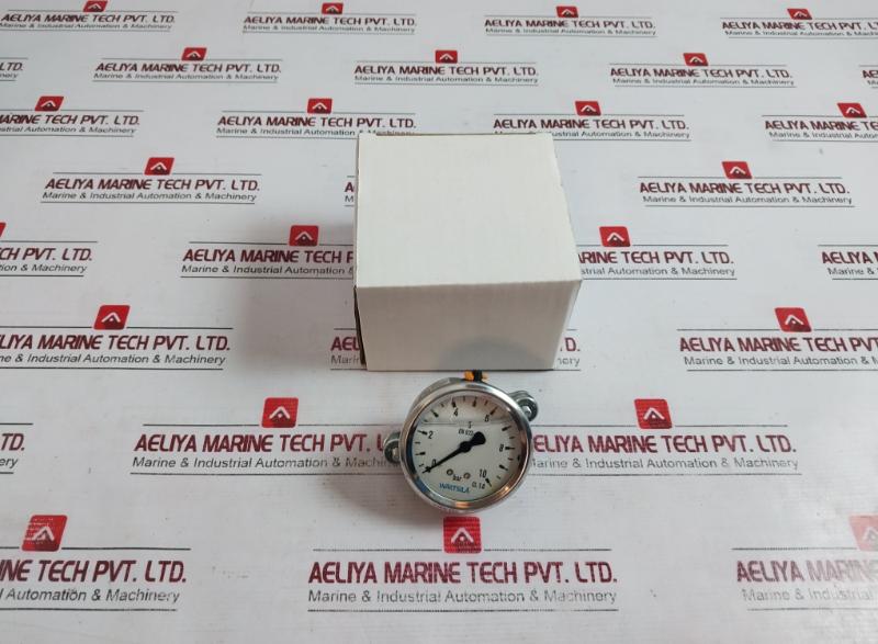 Wartsila 0 To 10 Bar Pressure Gauge Meter En 837-1 Cl.1.6