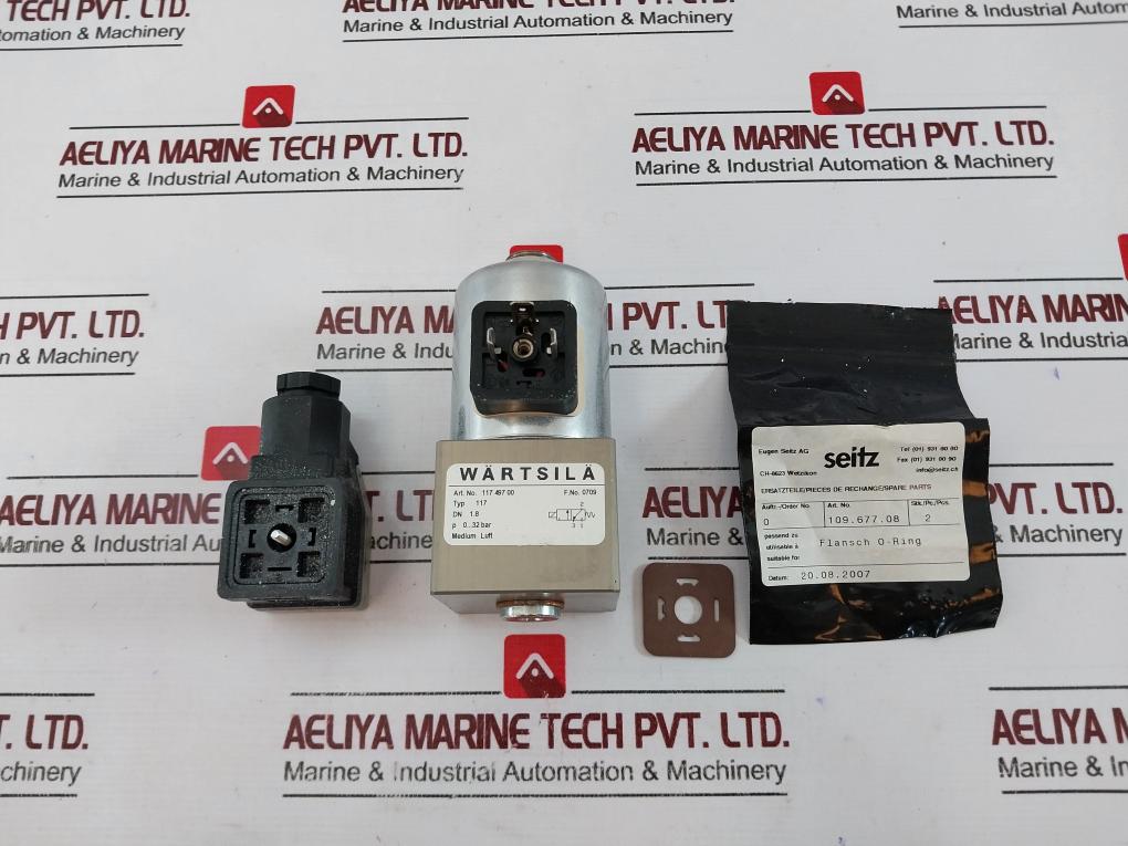 Wartsila 117 497 00 Solenoid Valve Medium Luft 24Vdc 11W 0-32Bar