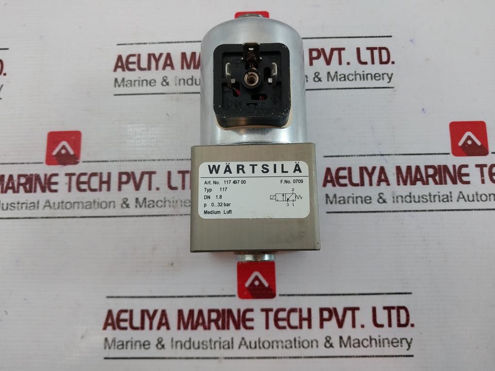 Wartsila 117 497 00 Solenoid Valve Medium Luft 24Vdc 11W 0-32Bar