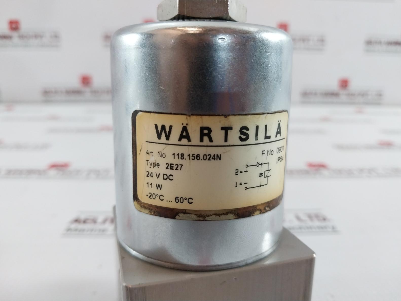 Wartsila 118.156.024N Solenoid Valve 2E27, 114.423.00 1557/41 Ip54 24Vdc 0-32Bar