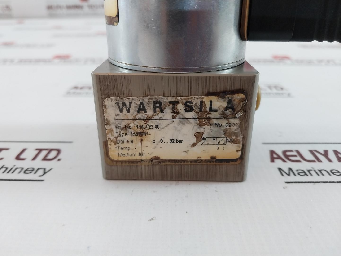 Wartsila 118.156.024N Solenoid Valve 2E27, 114.423.00 1557/41 Ip54 24Vdc 0-32Bar