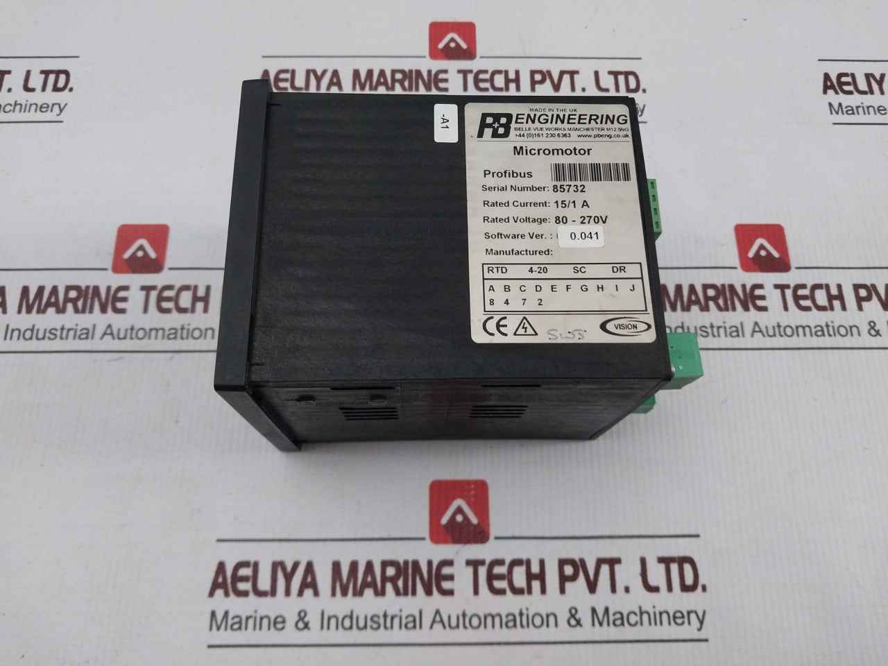 Wartsila 15/1A Amp Micromotor With A Protection Relay 80-270V