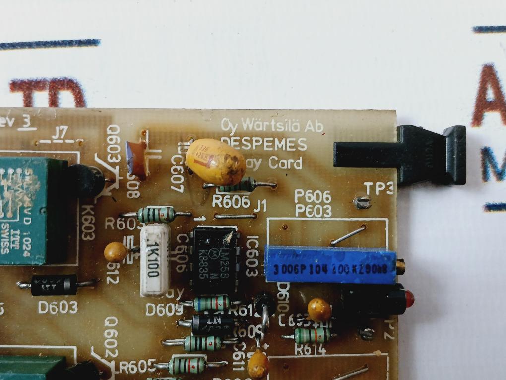 Wartsila 3V72H115 C3 Relay Card 22.23B001300