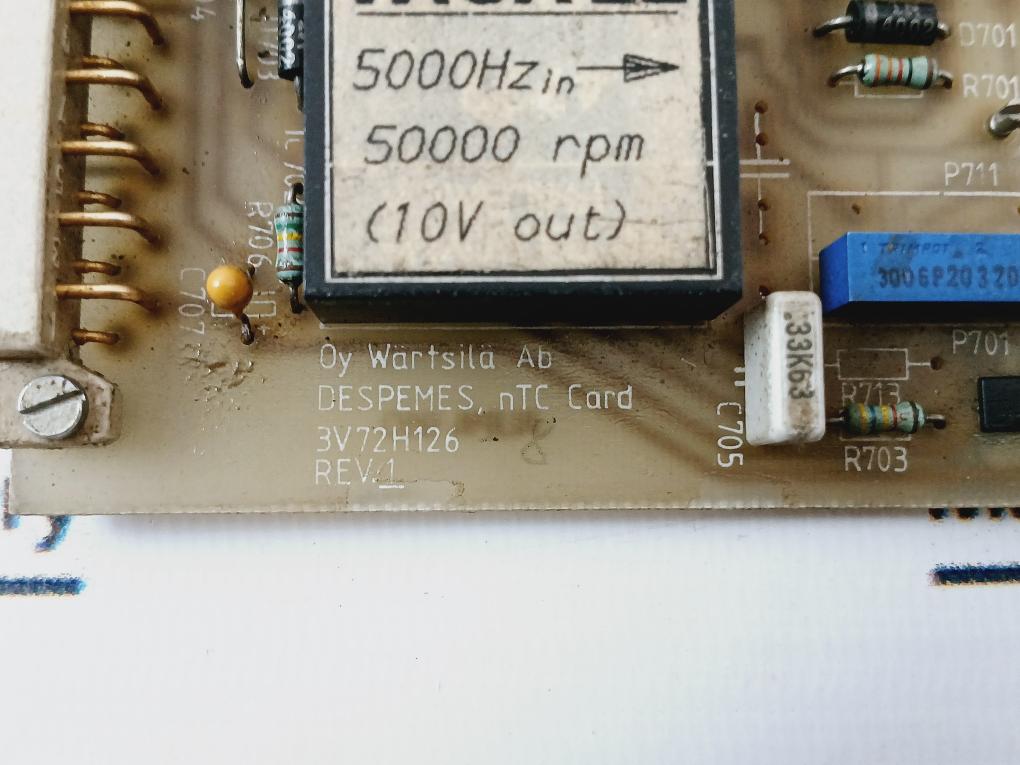 Wartsila 3v72h126 Despemes Ntc Card Rev: 1