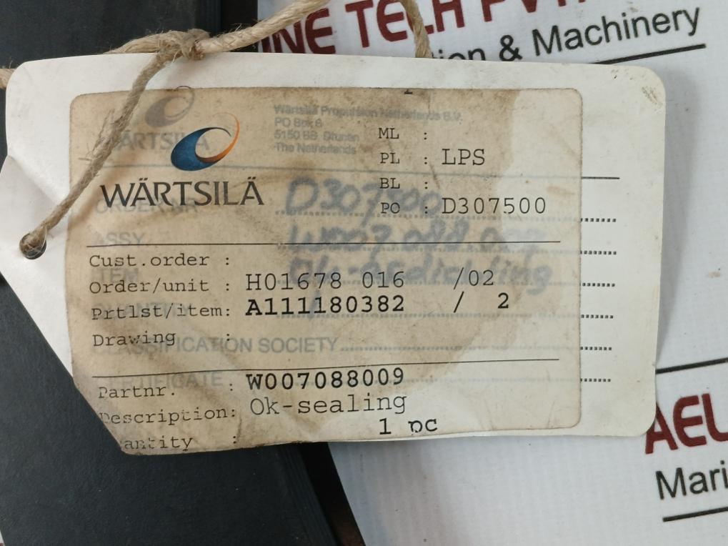 Wartsila 4C18/H01678 Packing Seal &amp; O-ring Maintenance Kit 0041302160