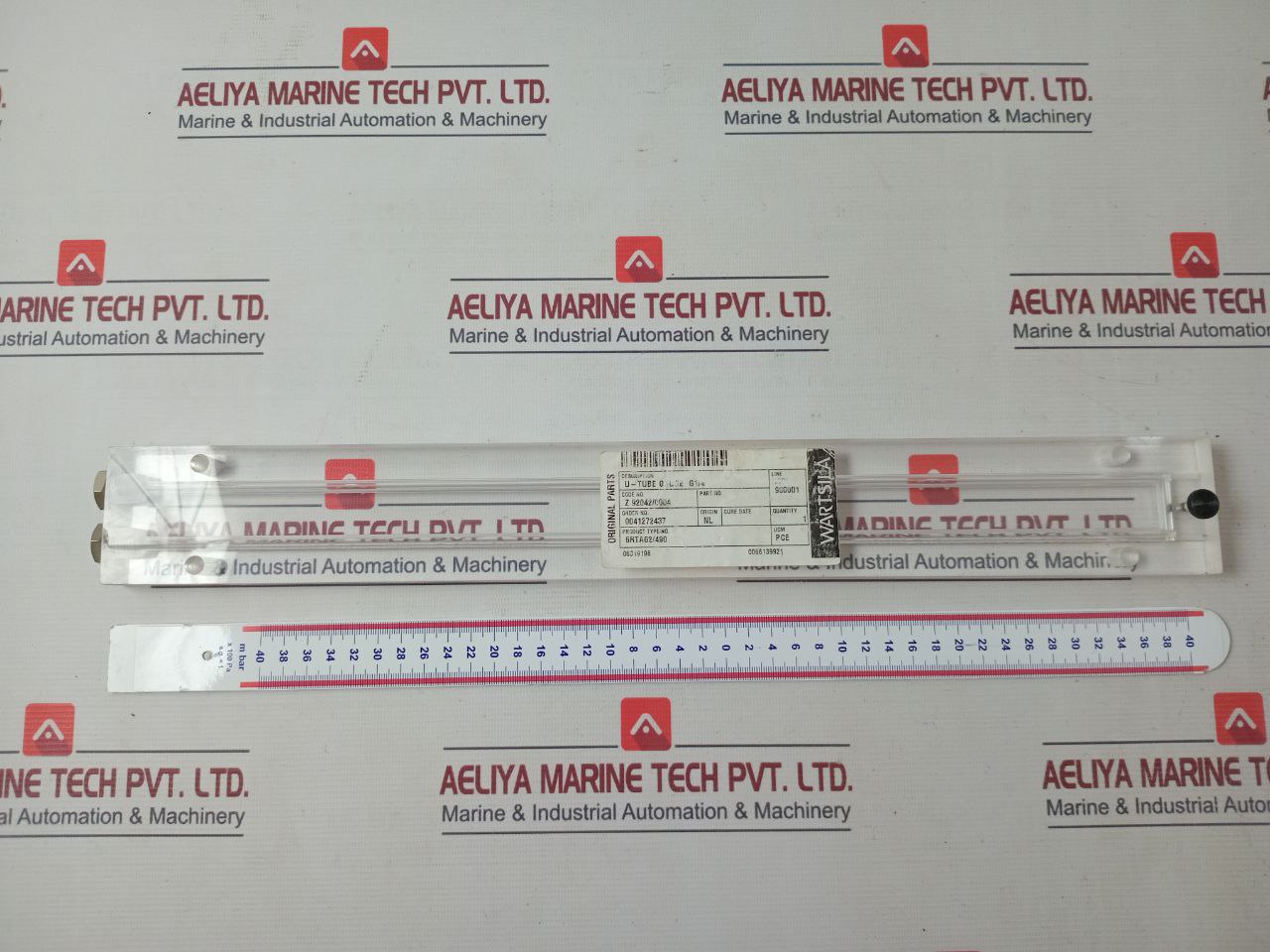 Wartsila 6Rta62/490 U-tube Gauge G1/4 40-0-40 M Bar X100 Pa
