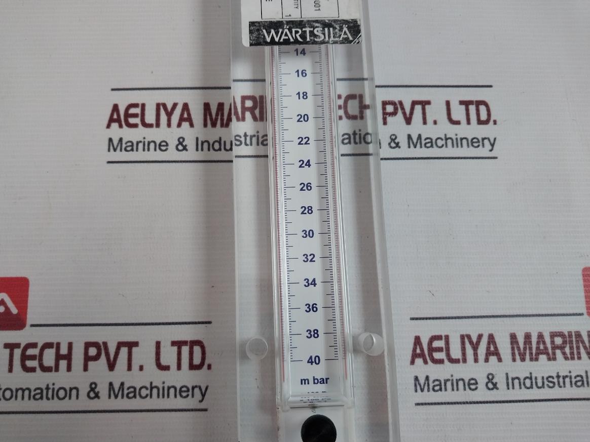 Wartsila 6Rta62/490 U-tube Gauge G1/4 40-0-40 M Bar X100 Pa