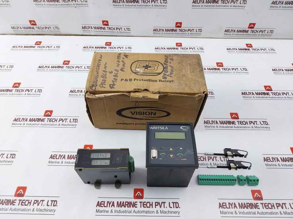 Wartsila 7082A P&B Protection Relay Vision Micromotor Set 80-270V 5/1A