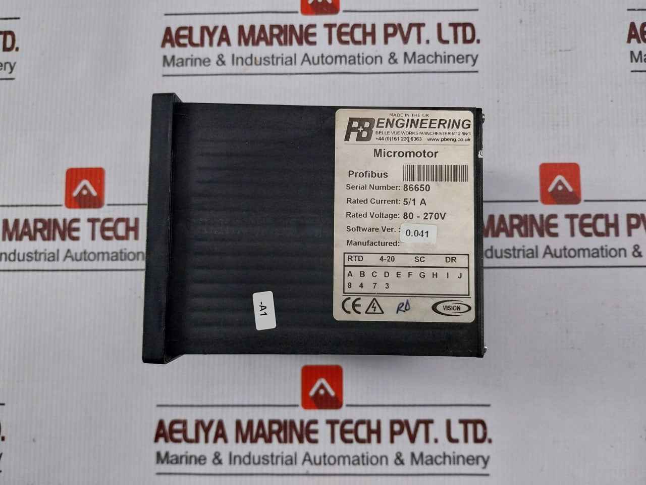 Wartsila 7082A P&B Protection Relay Vision Micromotor Set 80-270V 5/1A