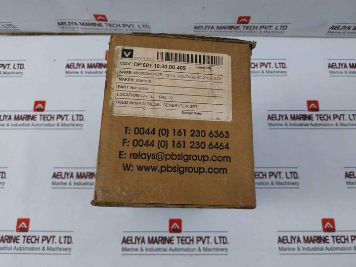 Wartsila 7082A P&B Protection Relay Vision Micromotor Set 80-270V 5/1A