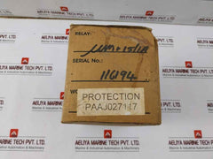 Wartsila 7082A P&B Protection Relay Vision Micromotor Set 80-270V 5/1A