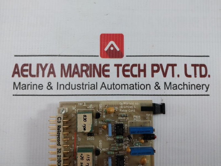 Wartsila C3 Relay Card 3V72H115 Rev-3