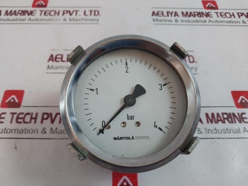 Wartsila Diesel Pressure Gauge 0 To 4 Bar