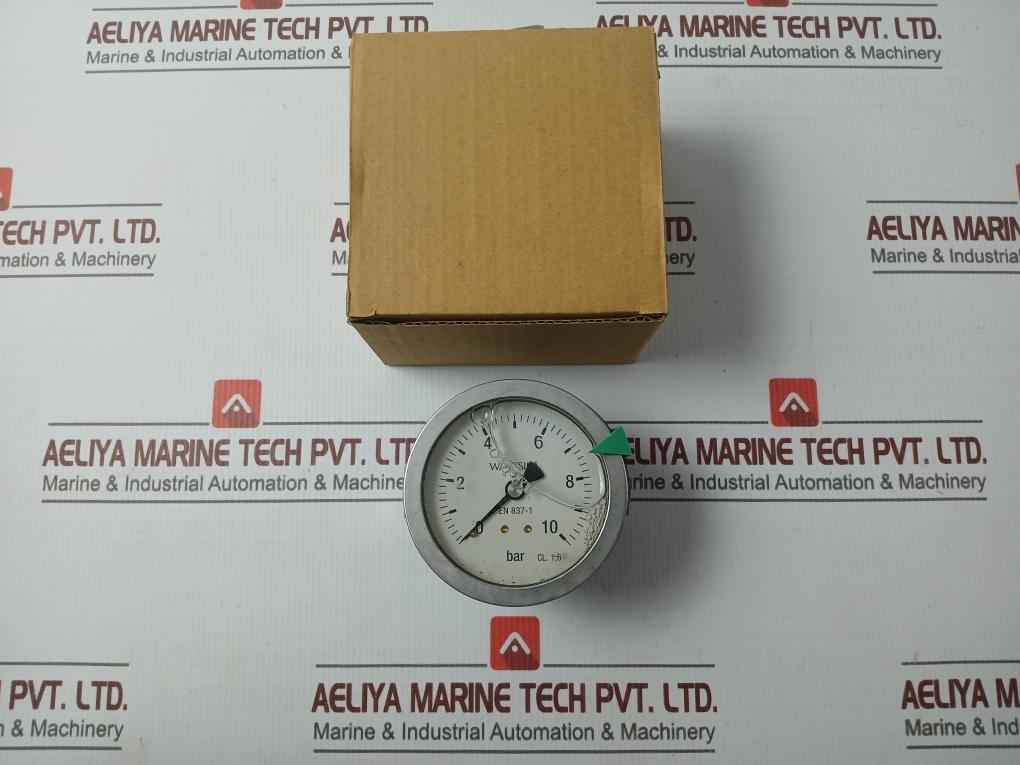 Wartsila En 837-1 Bourdon Tube Pressure Gauge 0-10 Bar