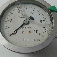 Wartsila En 837-1 Bourdon Tube Pressure Gauge 0-10 Bar