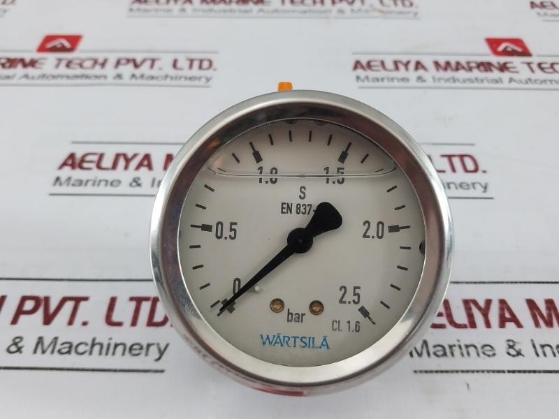 Wartsila En 837-1 Pressure Gauge 5432472427 0-2.5 Bar