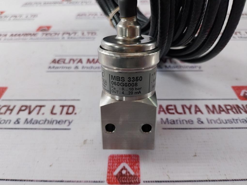 Wartsila Mbs 3350 Pressure Transmitter 0…10 Bar 060G6008 5150101/0008 Cable 12 M