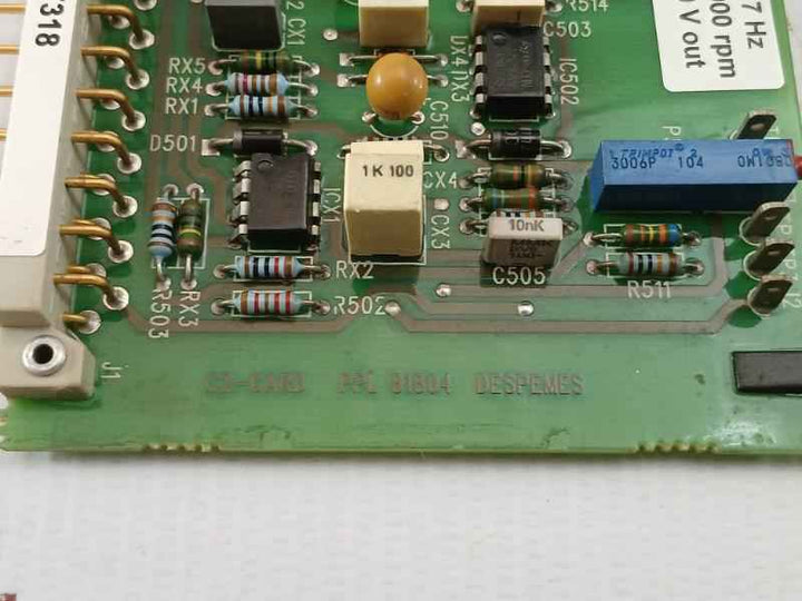 Wartsila Nde Card Speed Monitoring Module Ppl 81804, 417 Hz