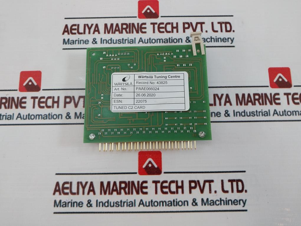 Wartsila Paae066024 Tuned C2 Card Ev200014/0 (W20) 20A Kw 23/18