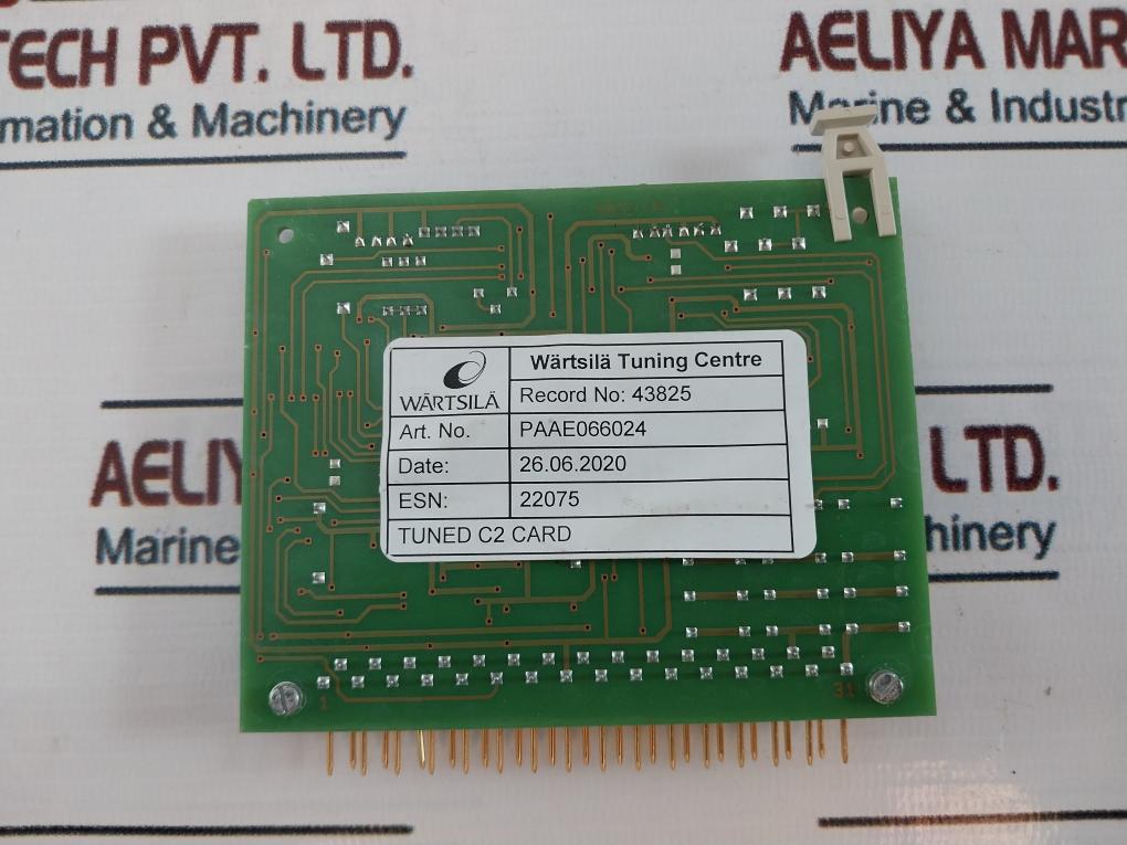 Wartsila Paae066024 Tuned C2 Card Ev200014/0 (W20) 20A Kw 23/18