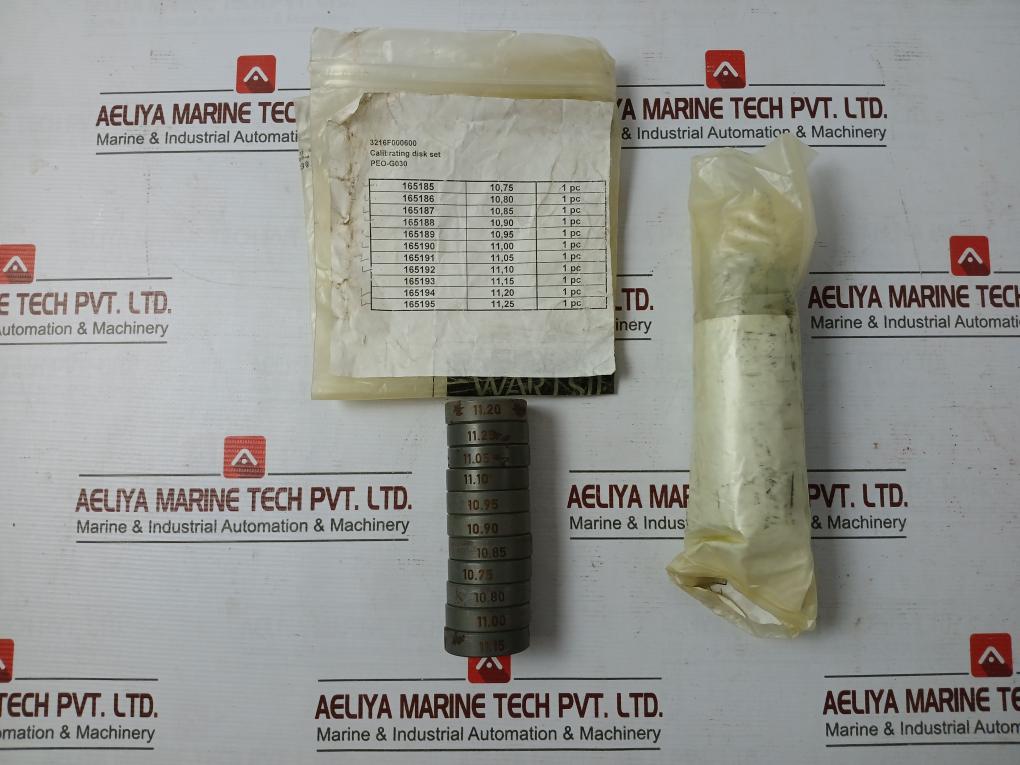 Wartsila Peo-g030 Calibrating Disk Set 3216F000600