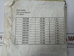 Wartsila Peo-g030 Calibrating Disk Set 3216F000600