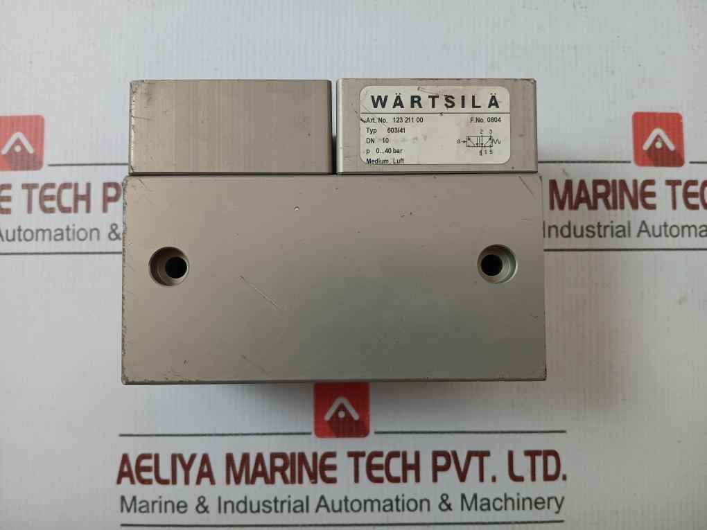 Wartsila Pneumatic Valve 0..40 Bar 603/41