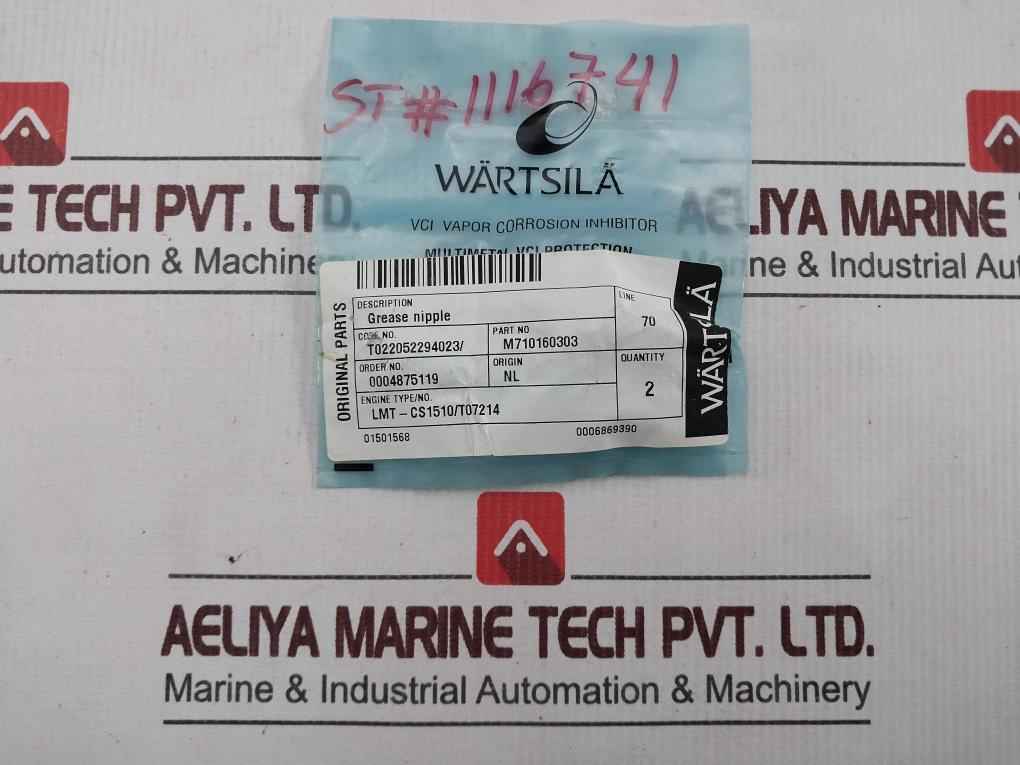 Wartsila Rr00311618 Nbr O-rings, Switch, Plugs, Nipples, Nuts Seal Kit