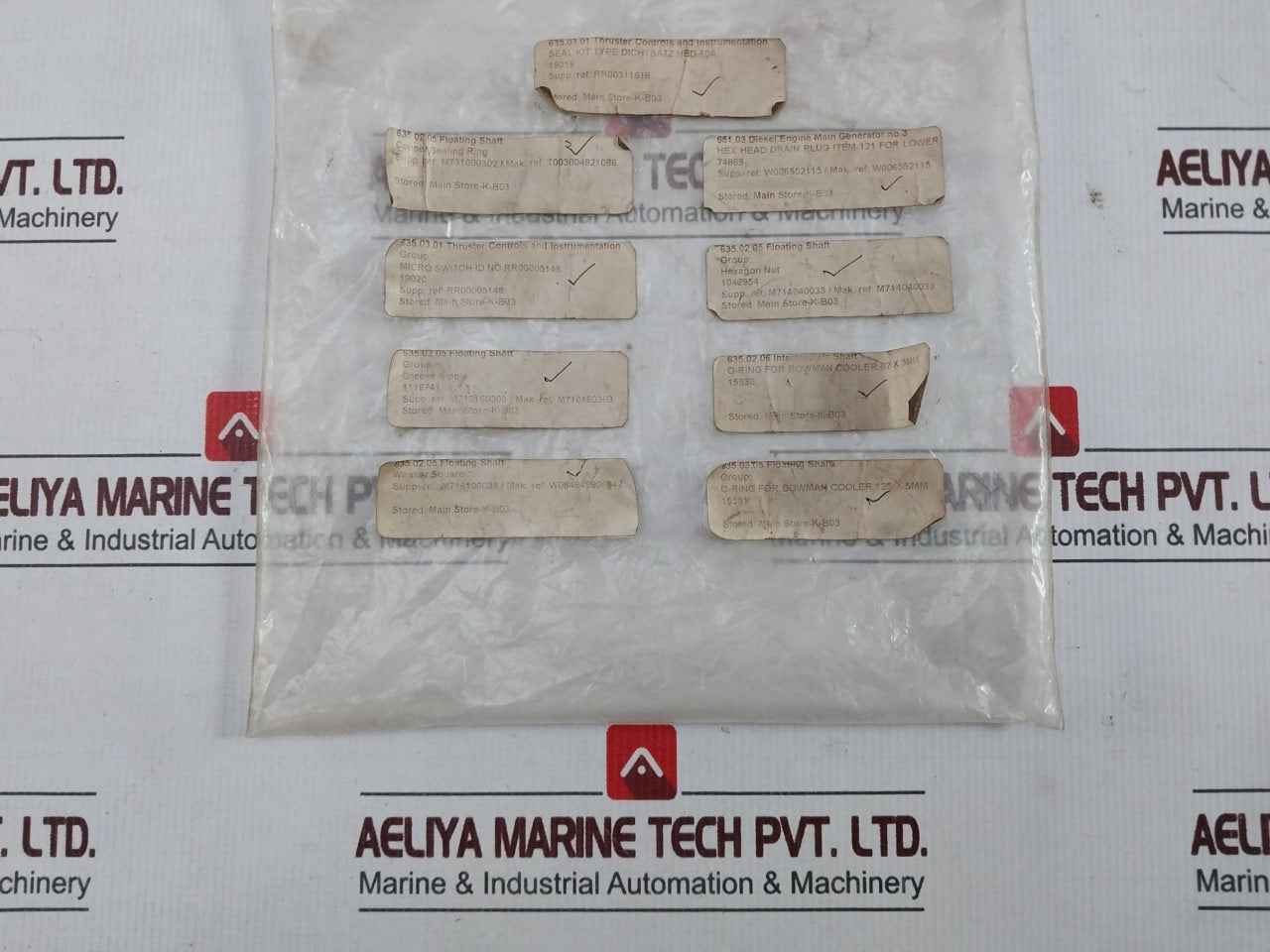 Wartsila Rr00311618 Nbr O-rings, Switch, Plugs, Nipples, Nuts Seal Kit