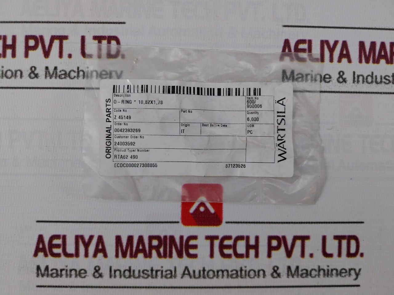 Wartsila Rta62 490 Sealing Components - O-rings Piston Rod Seals Kit