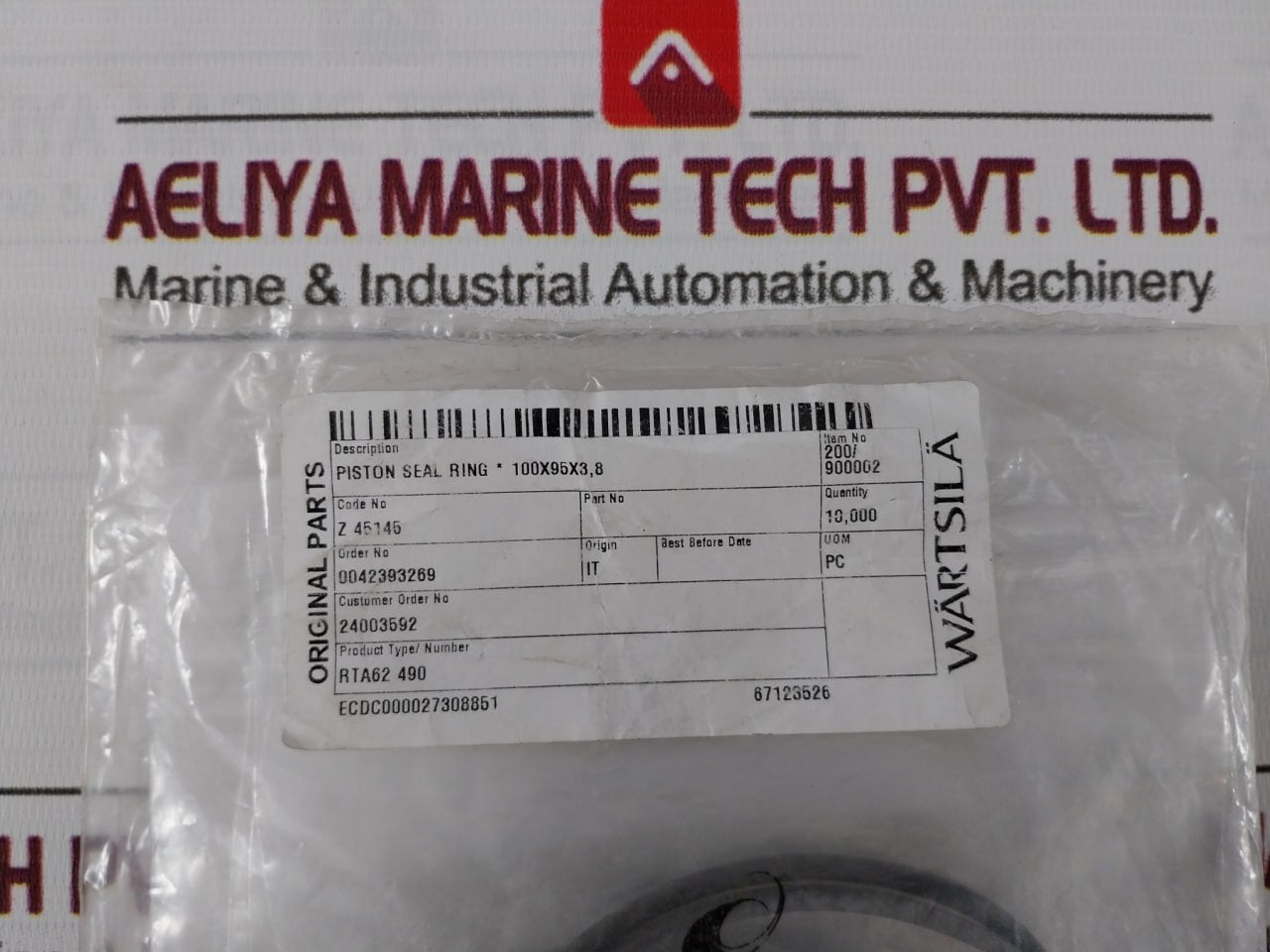 Wartsila Rta62 490 Sealing Components - O-rings Piston Rod Seals Kit