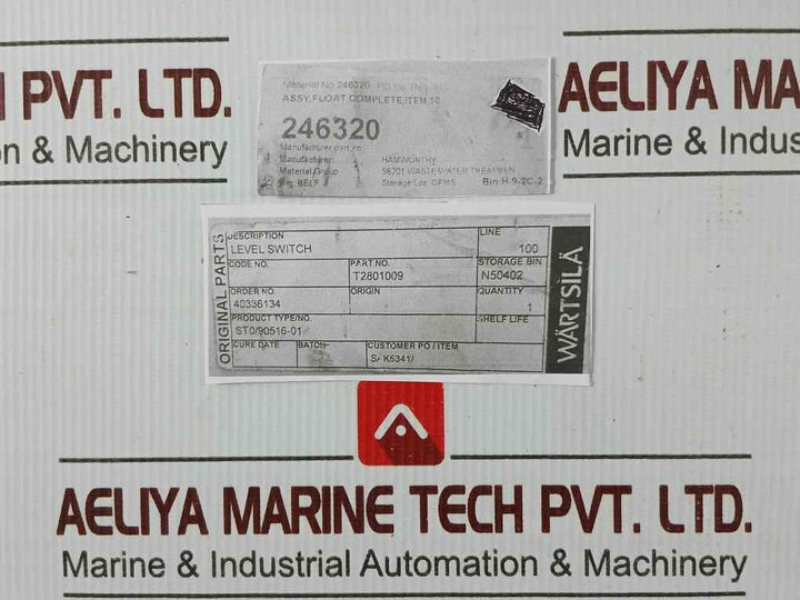 Wartsila T2801009 Float Level Switch Assembly St0/90516-01