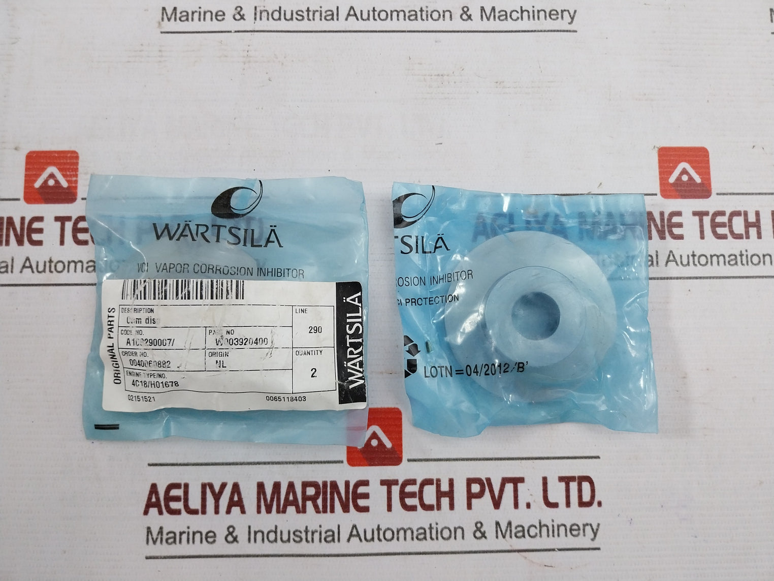 Wartsila W003920300 Cam Disc Set W007039100, W007022600
