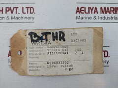 Wartsila W006831902 Hirschmann Gdml 2011 Level Switch T07214 046
