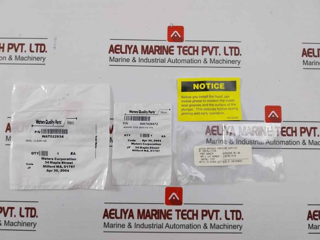 Wat022934 Washer Seal Assembly Rev.06 Waters