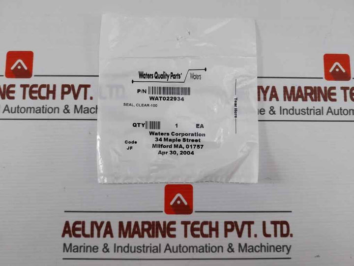 Wat022934 Washer Seal Assembly Rev.06 Waters