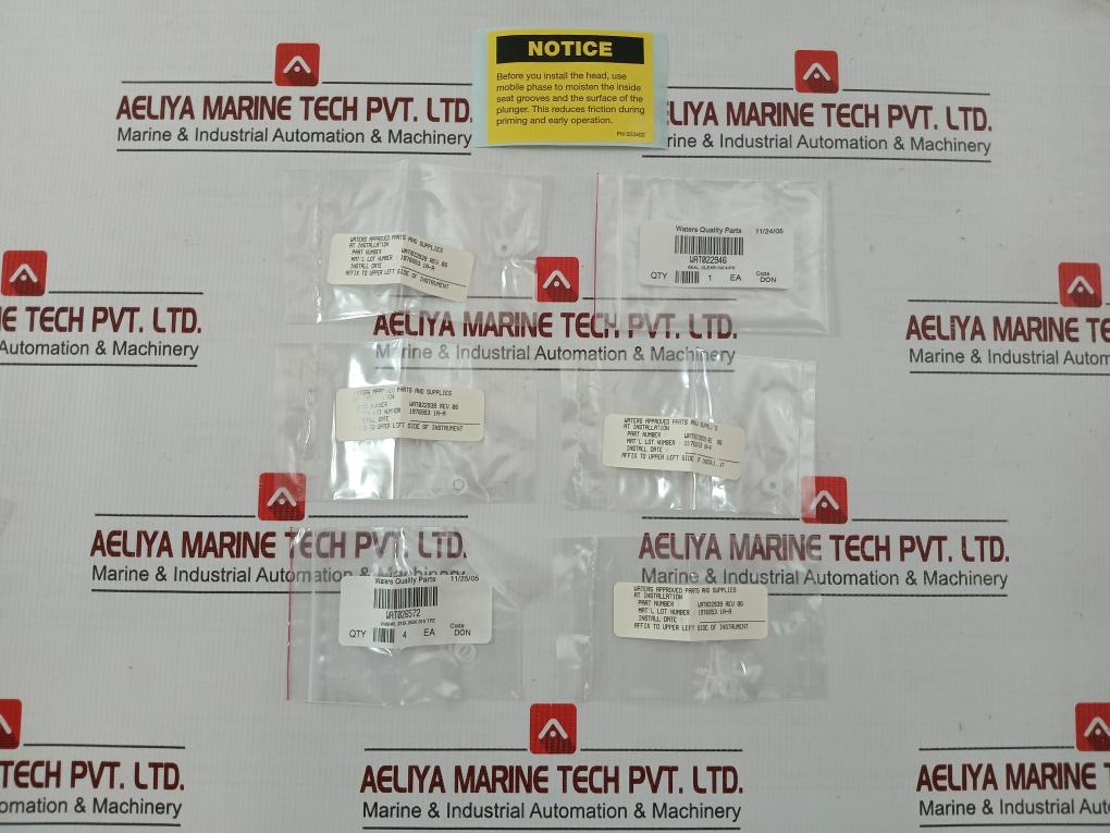 Wat022946 Clear-100 4/Pk Plunger Seal Kit Waters